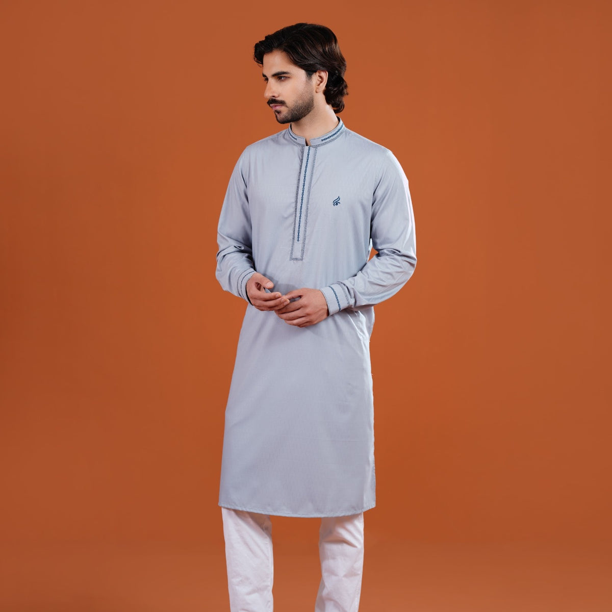 Yamaan Signature Panjabi Grey for Men