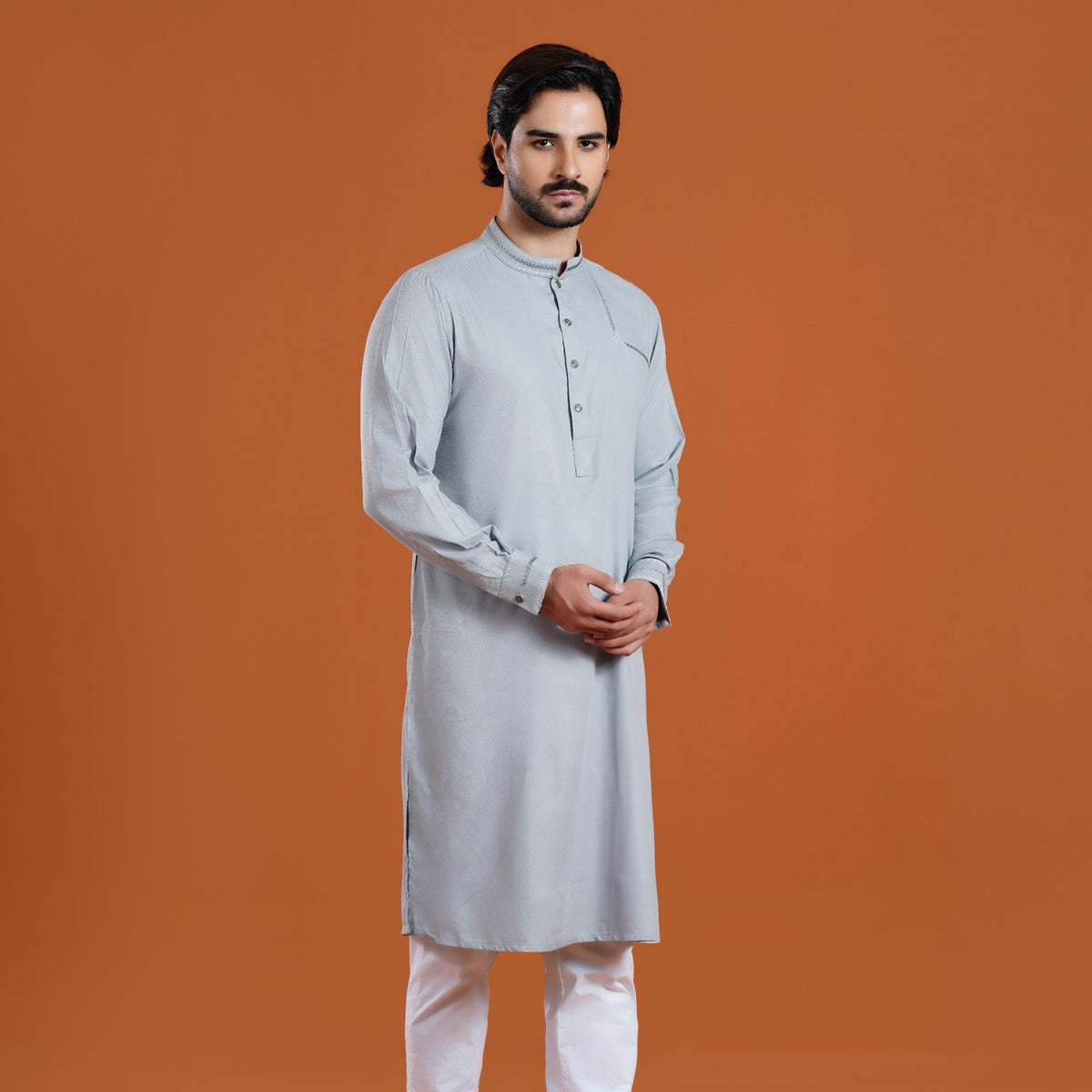 Yamaan Signature Panjabi Grey for Men