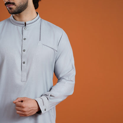Yamaan Signature Panjabi Grey for Men