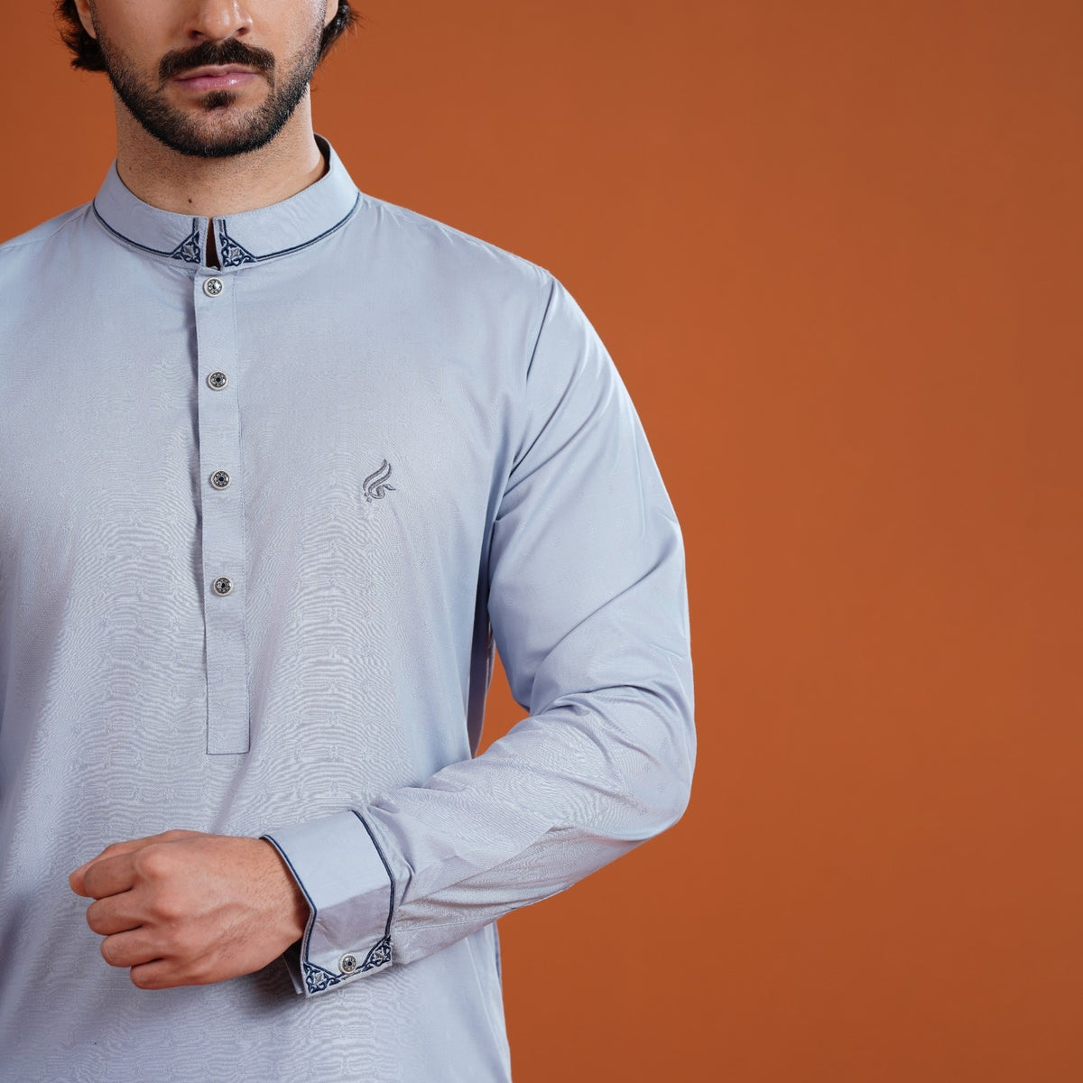 Yamaan Signature Panjabi Grey for Men