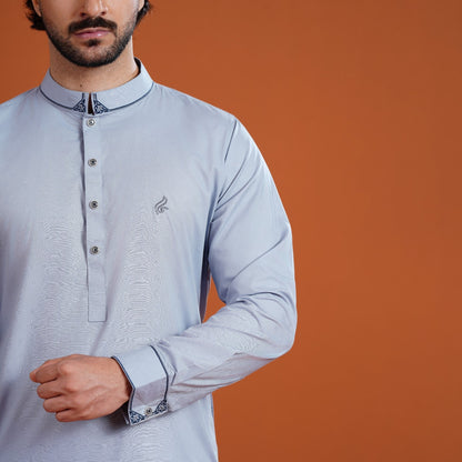 Yamaan Signature Panjabi Grey for Men