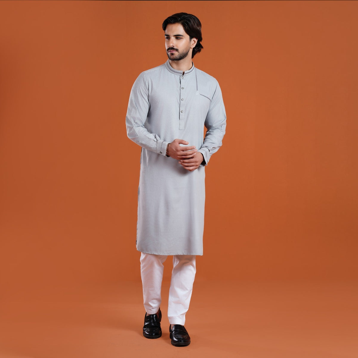 Yamaan Signature Panjabi Grey for Men