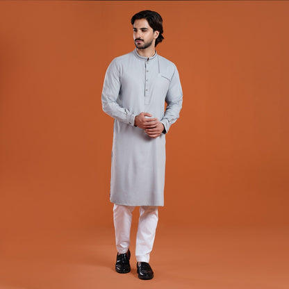 Yamaan Signature Panjabi Grey for Men