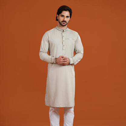 Yamaan Signature Panjabi Light Beige for Men
