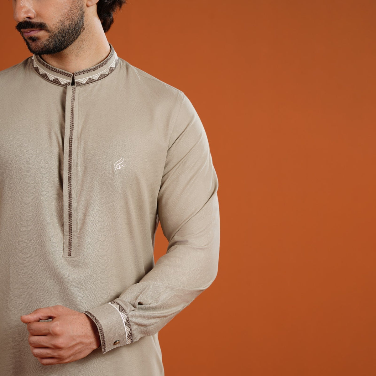 Yamaan Signature Panjabi Light Brown for Men