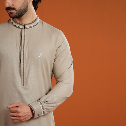 Yamaan Signature Panjabi Light Brown for Men