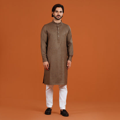 Yamaan Signature Panjabi Light Brown for Men