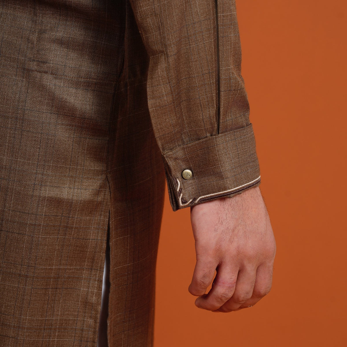 Yamaan Signature Panjabi Light Brown for Men