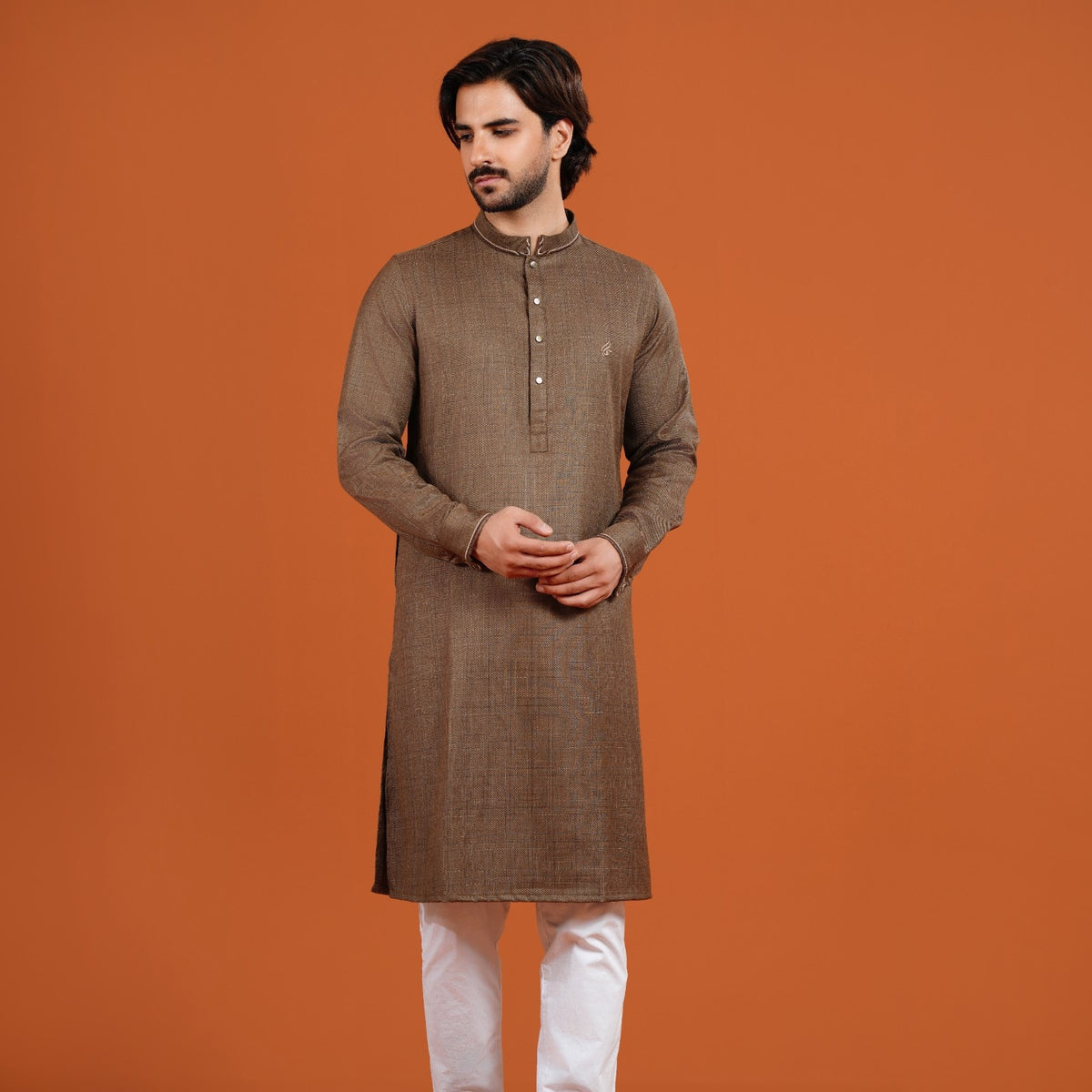 Yamaan Signature Panjabi Light Brown for Men
