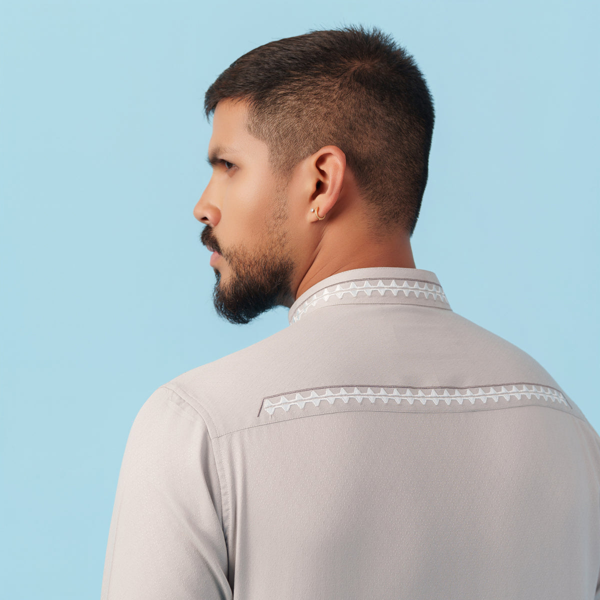 Yamaan Signature Panjabi Light Grey for Men