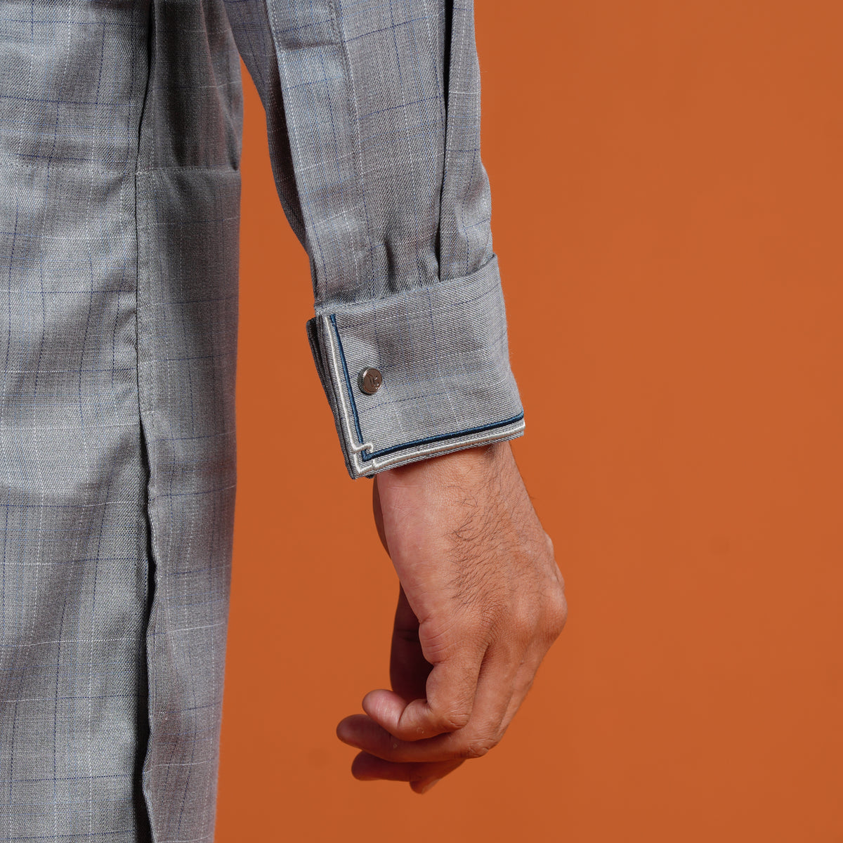 Yamaan Signature Panjabi Light Grey for Men