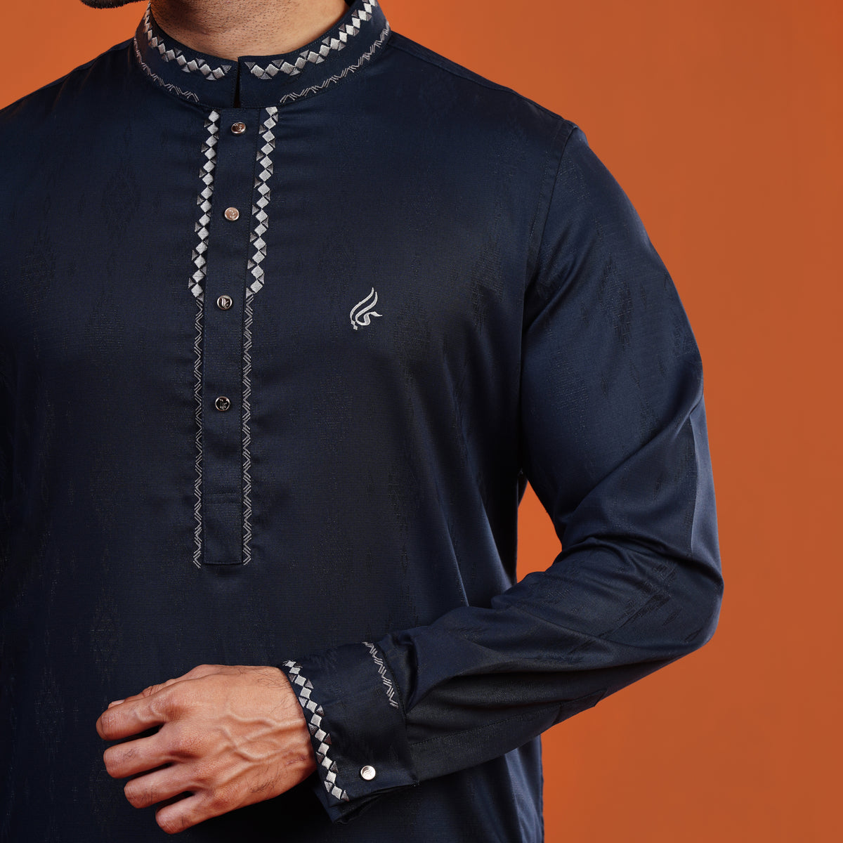 Yamaan Signature Panjabi Light Navy for Men