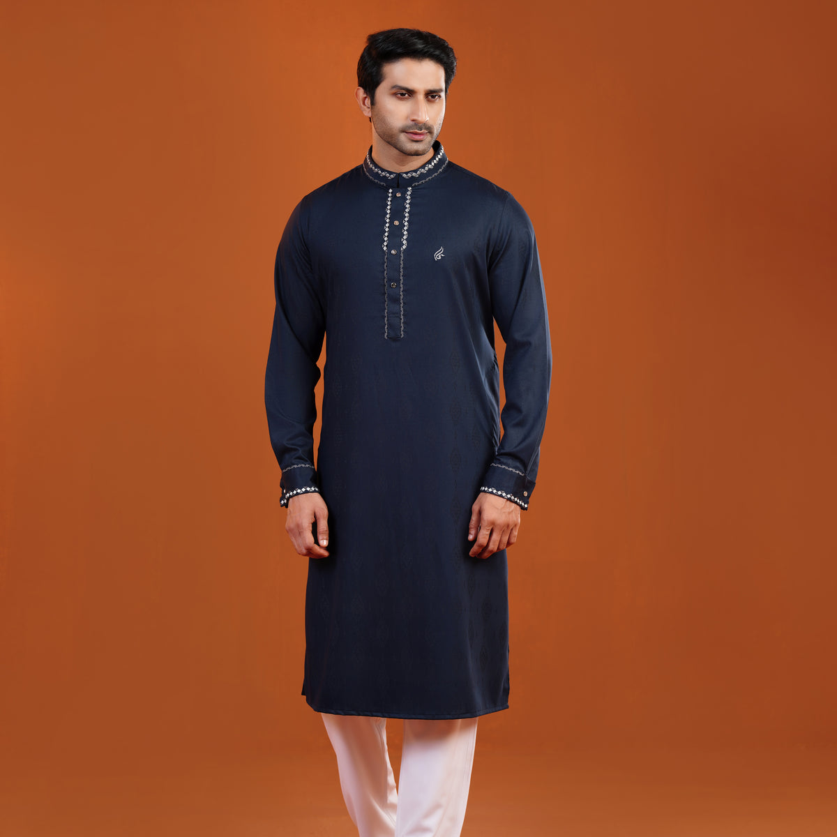 Yamaan Signature Panjabi Light Navy for Men