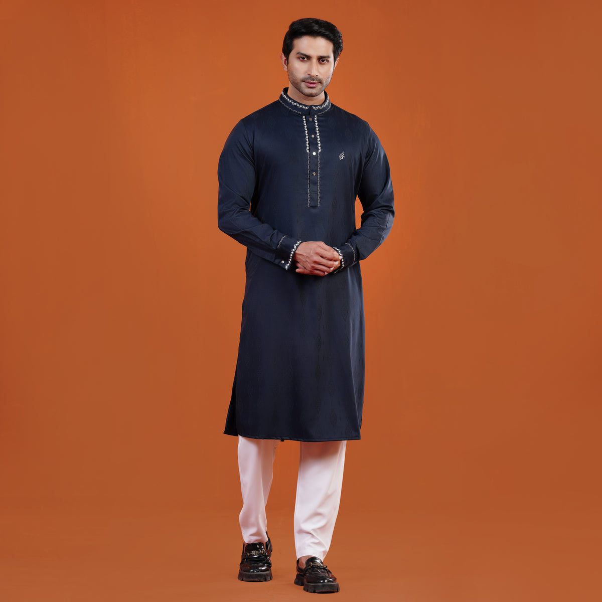 Yamaan Signature Panjabi Light Navy for Men