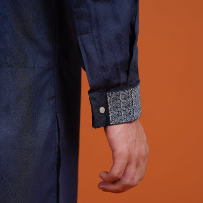 Yamaan Signature Panjabi Midnight Navy for Men