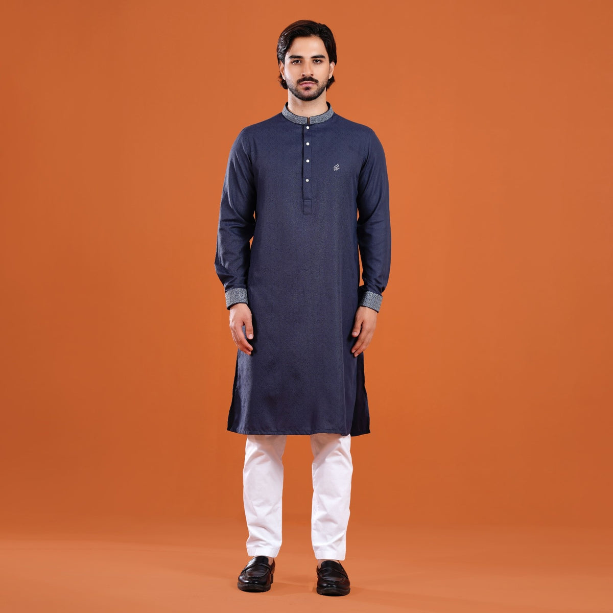 Yamaan Signature Panjabi Midnight Navy for Men