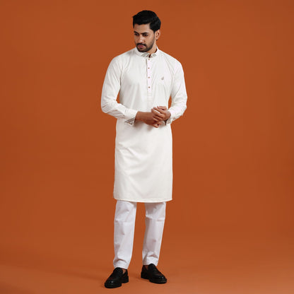 Yamaan Signature Panjabi Off White for Men