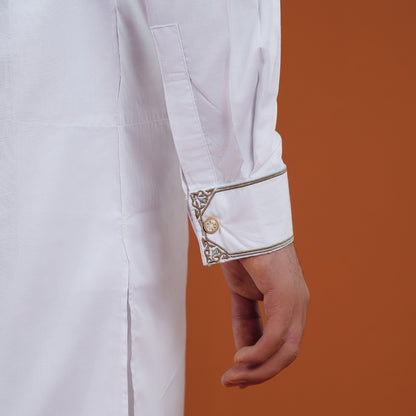 Yamaan Signature Panjabi White for Men