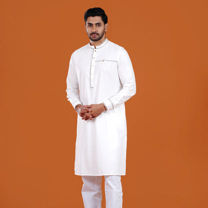 Man wearing a yamaan signature panjabi 