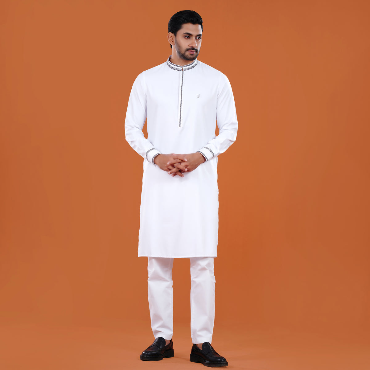 Yamaan Signature Panjabi White for Men