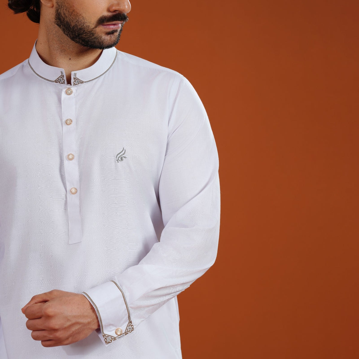 Yamaan Signature Panjabi White for Men