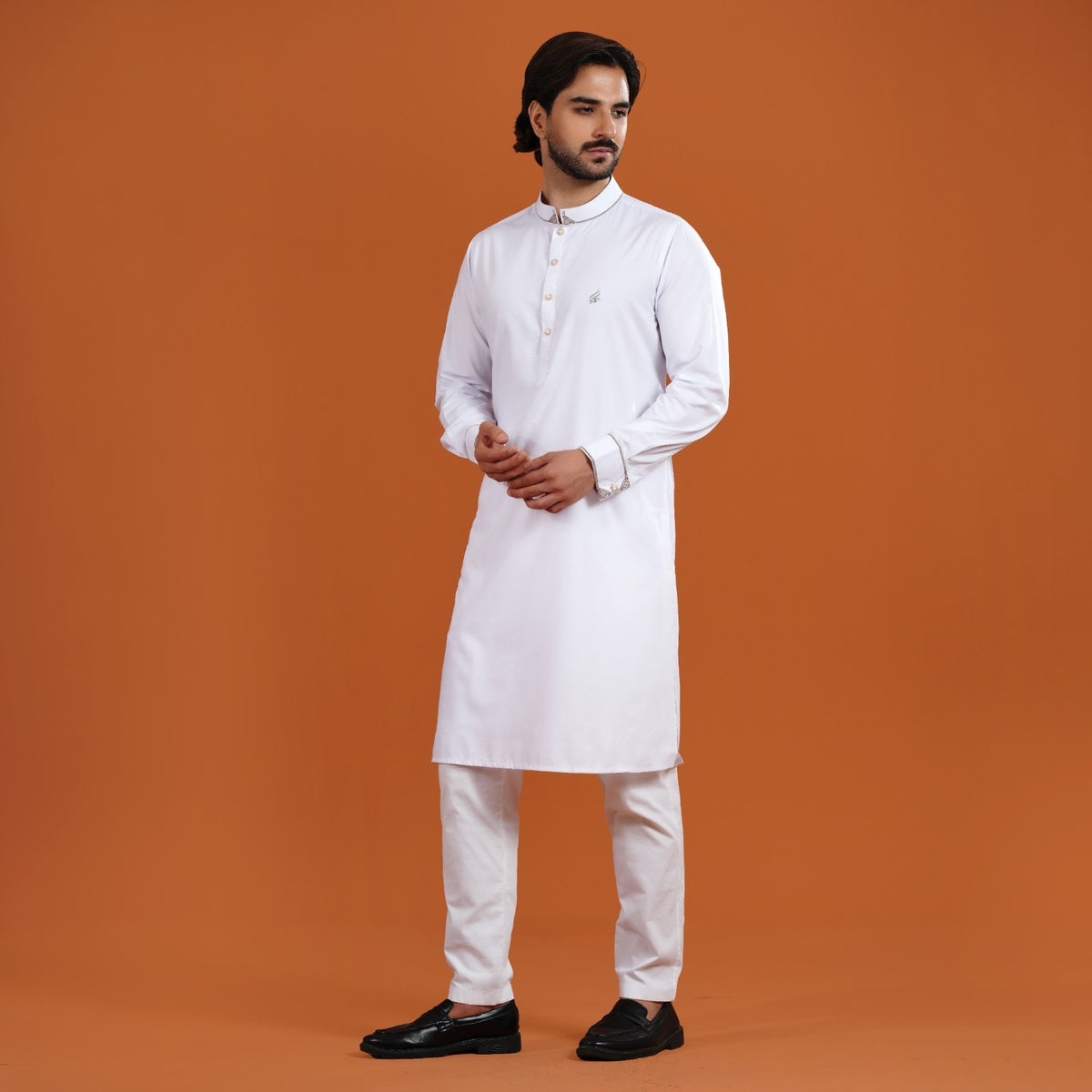 Yamaan Signature Panjabi White for Men
